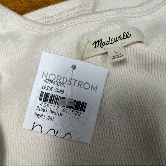 •new• MADEWELL Brushed Rib Tank Crop Top - Picture 5 of 7